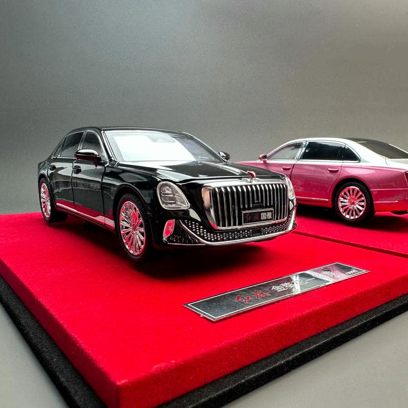 Hongqi Guoya 1:24 Diecast Model – FAW Golden Sunflower Luxury Sedan Collector Edition