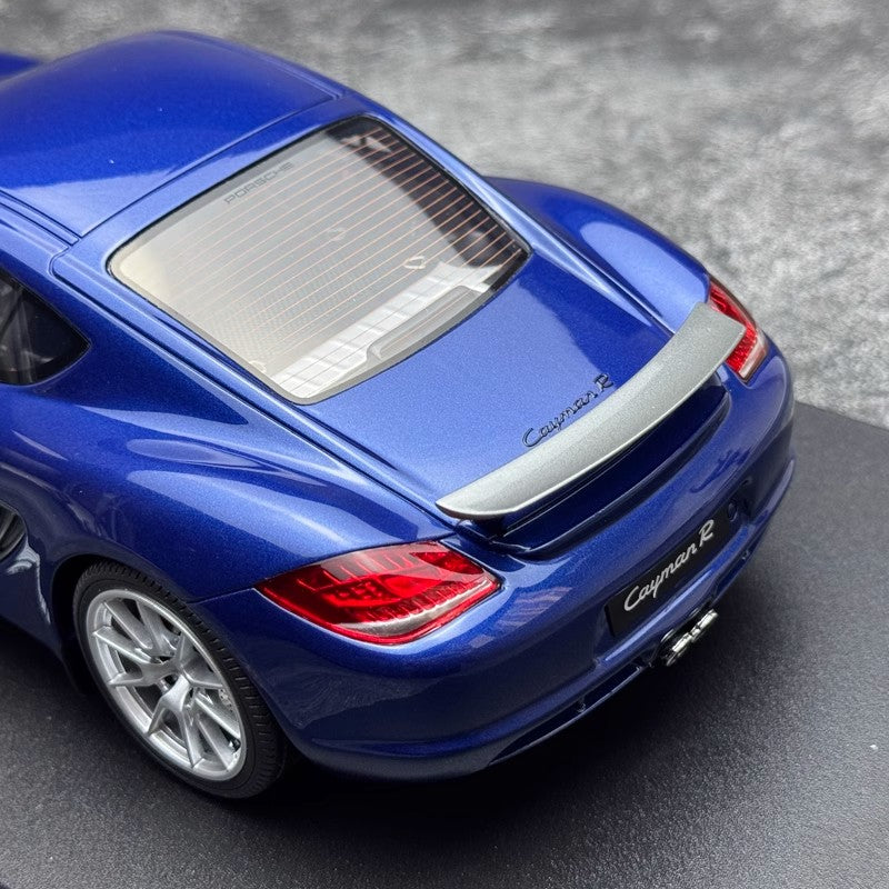 Porsche 911 Cayman R – 1:18 Resin Model by GT Spirit (Blue GT901）