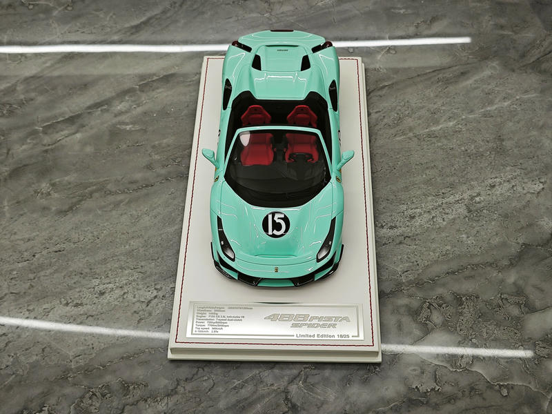 【価格変更】世界30台限定UUモデル 1/18 Ferrari 488Pista Dino Model 1:18 Ferrari 488 Pista Spider Resin Model – Tiffany
