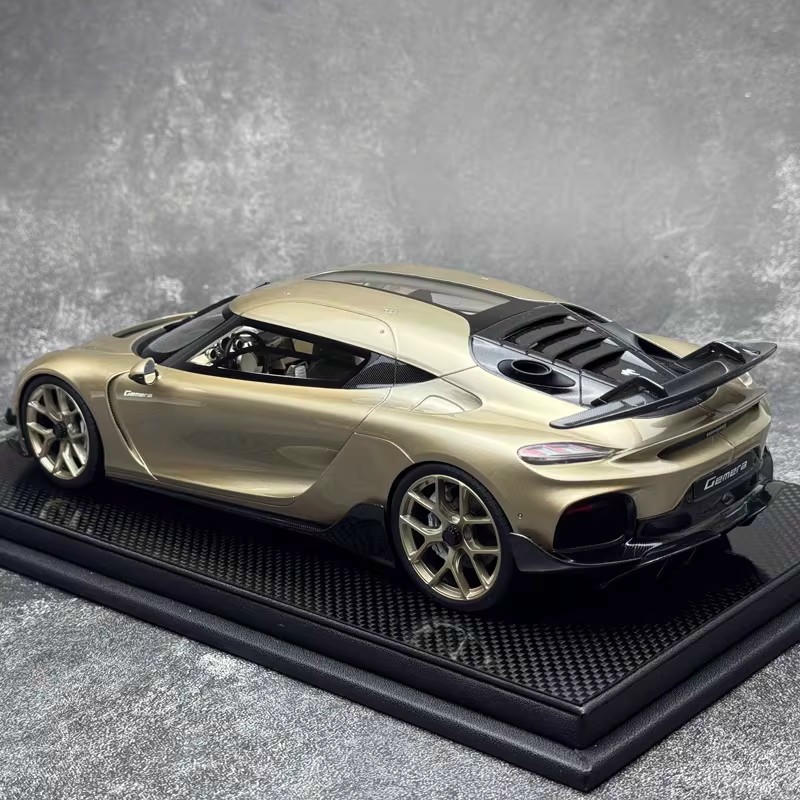 FrontiArt 1:18 Koenigsegg Gemera Resin Model — Champagne Gold