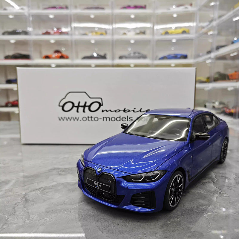OTTO 1:18 BMW i4 M50 Resin Model Car – Blue（OT453）