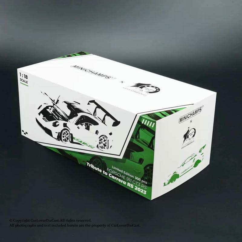 MINICHAMPS 1:18 Porsche 911 GT3 RS Diecast Model Car – Full Opening Limited Edition Collector