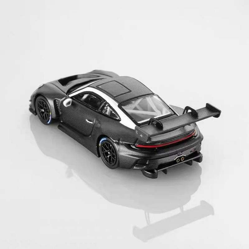 HappyCar Porsche 911 GT3 R 1:64 Diecast Model Car – Black Carbon