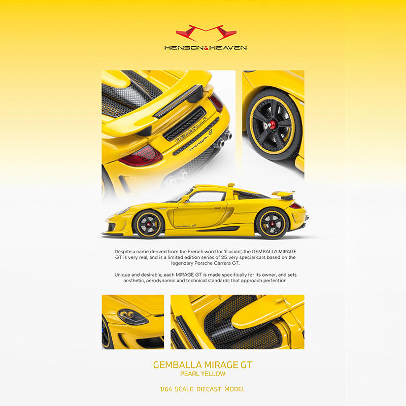 HH Model 1:64 Porsche Mirage GT Diecast Model