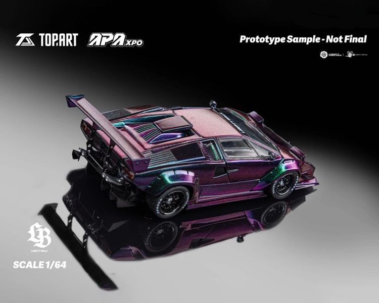 Topart 1:64 Lamborghini Countach LBWK