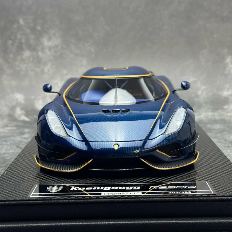 Frontiart 1:18 Koenigsegg Regera Resin Model Car — Carbin Dark Blue