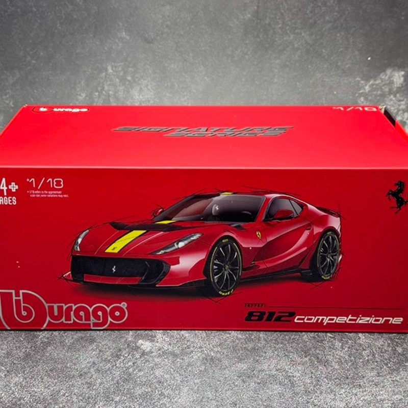 Bburago 1:18 Ferrari 812 Competizione Diecast Alloy Model Car