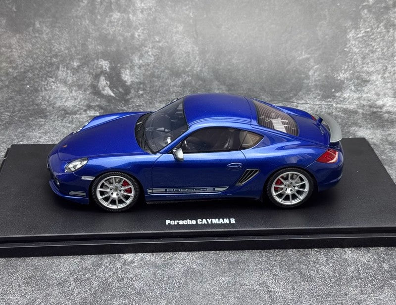 Porsche 911 Cayman R – 1:18 Resin Model by GT Spirit (Blue GT901）