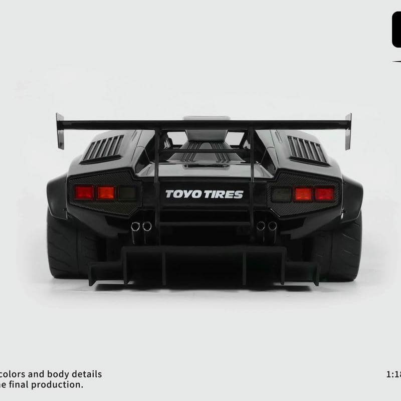 GT Spirit 1:18 LBWK Lamborghini Countach Resin Model Car with Display Case – Premium JDM Style