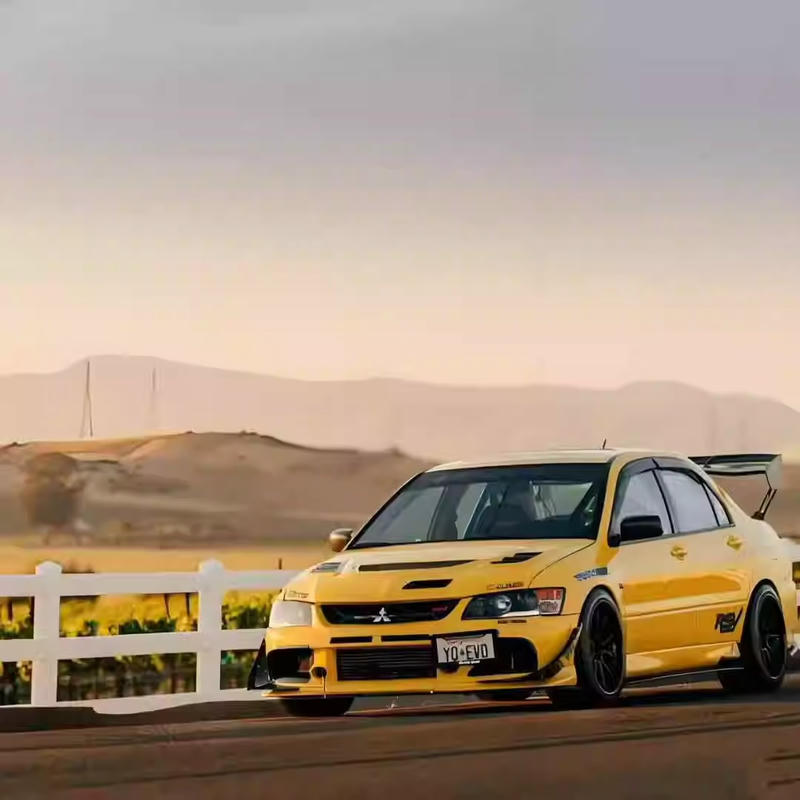 Super A 1:18 Mitsubishi Lancer Evolution IX MR FQ-360 DieCast Model – Yellow