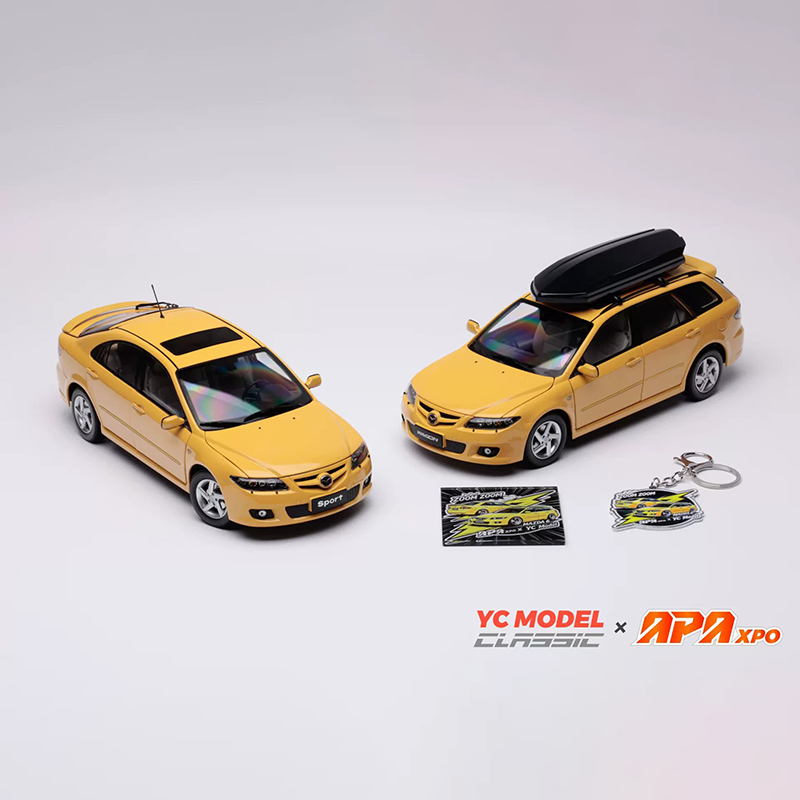 YC Model × APAxpo 1:18 Mazda 6 Twin Car Set – Diecast Model Cars Gift