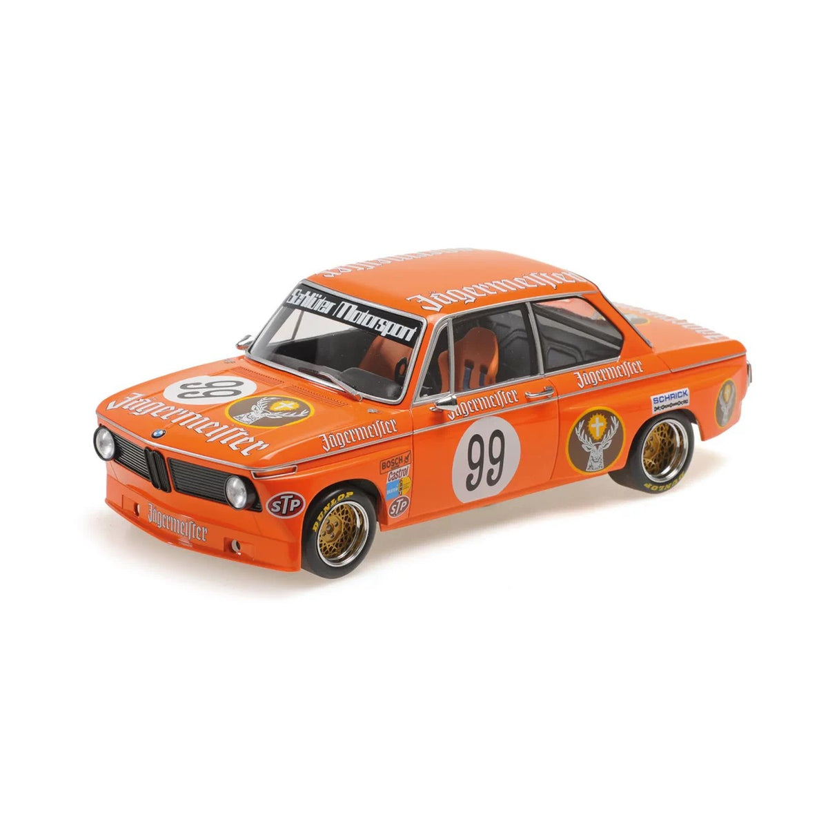MINICHAMPS 1:18 BMW 1974 Third-Place Racing Diecast Model Car