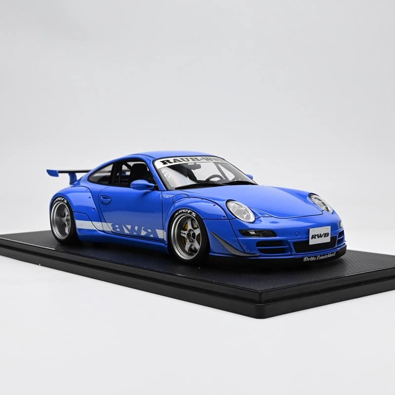 Ignition Mode 1:18 Porsche RWB 997 Widebody Blue Limited Resin Custom Model