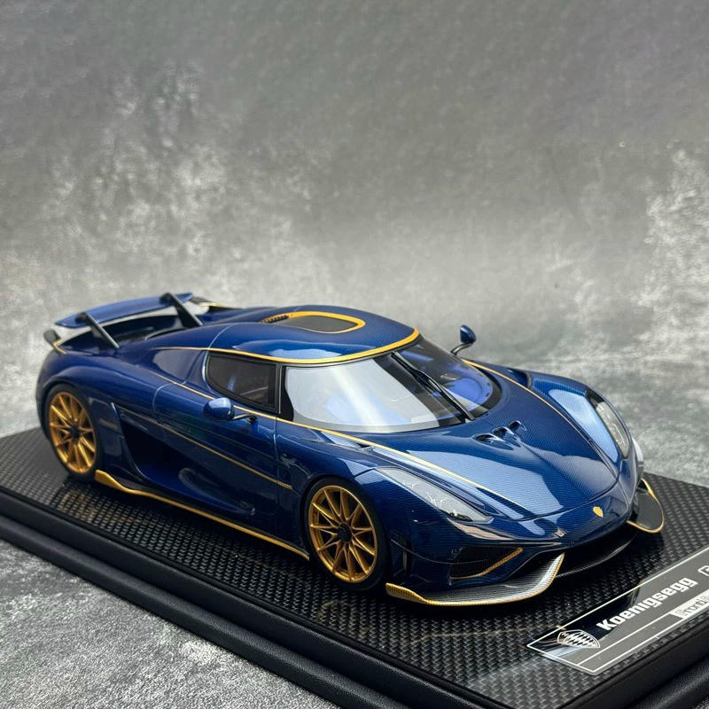 Frontiart 1:18 Koenigsegg Regera Resin Model Car — Carbin Dark Blue