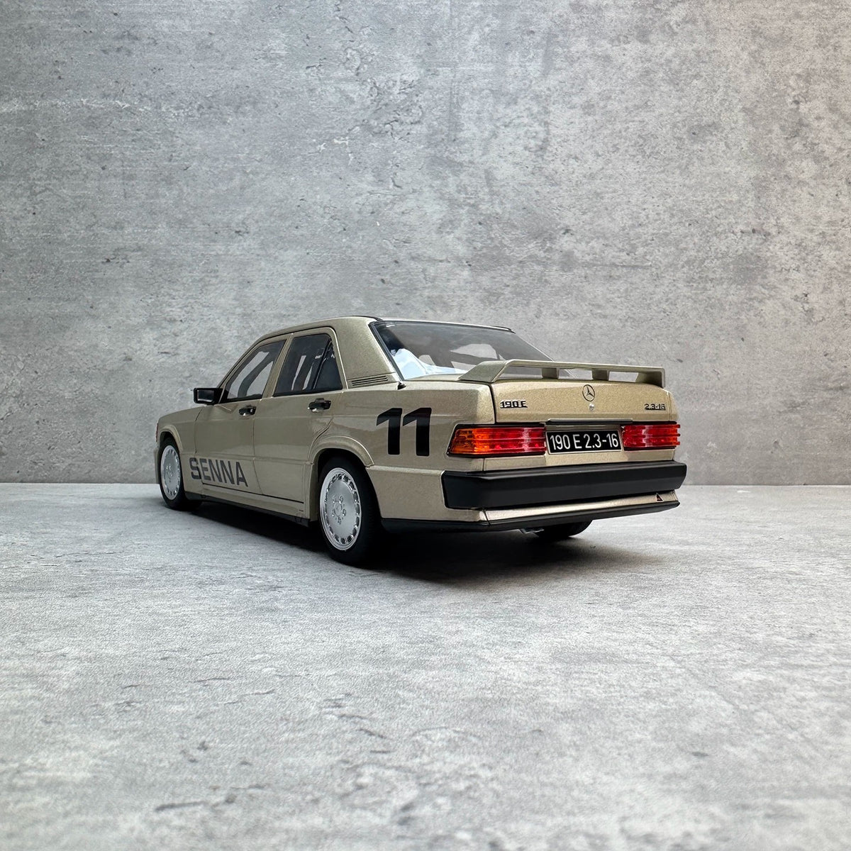 NOREV 1:18 Mercedes-Benz 190 E 2.3-16 1984 Nürburgring #11 Ayrton Senna Diecast Model Car