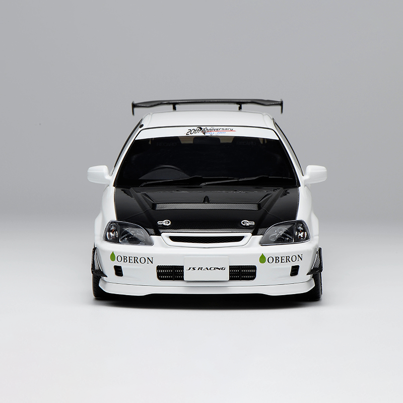 MOTORHELIX MH 1:18 Honda Civic Type R EK9 J's Racing Diecast Model – Full Detail JDM