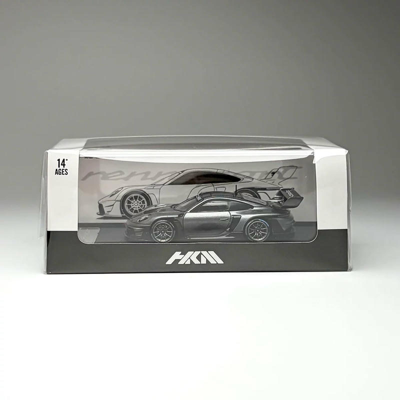 HKM 1:64 Porsche 911 992 GT3 R Rennsport Diecast Model