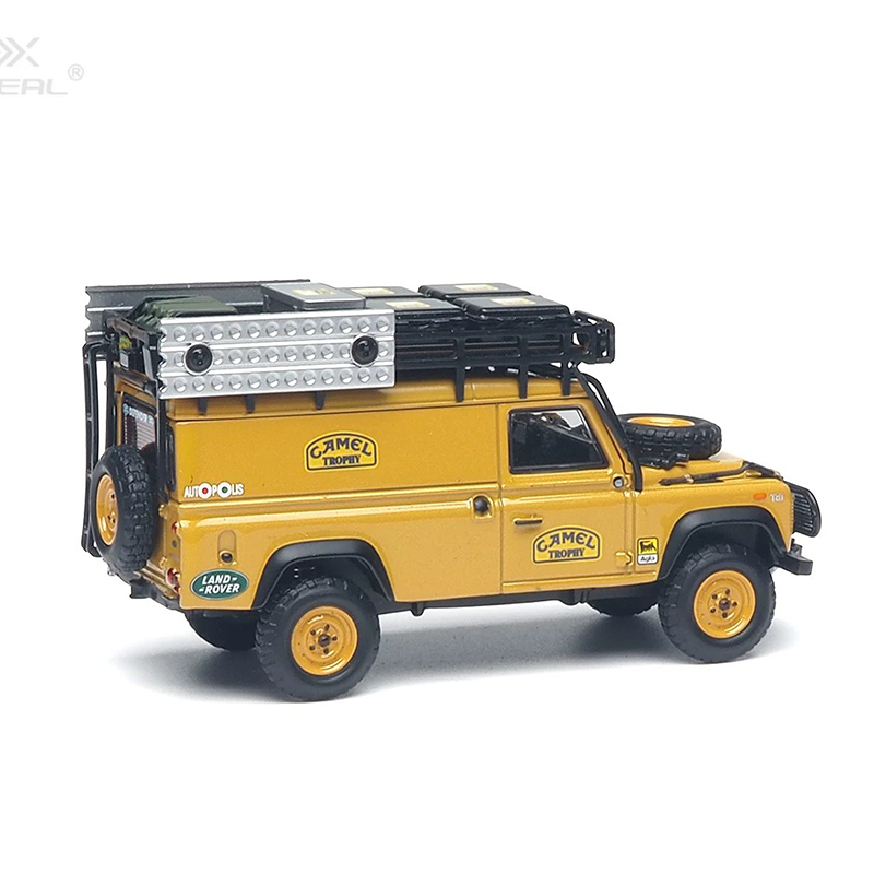 AR BOX 1:64 Land Rover Defender 110 Camel Trophy Tanzania Burundi Expedition Diecast Model Car