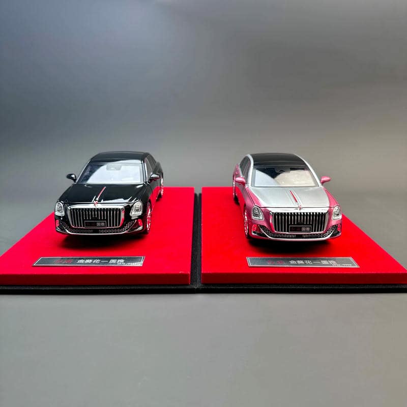 Hongqi Guoya 1:24 Diecast Model – FAW Golden Sunflower Luxury Sedan Collector Edition