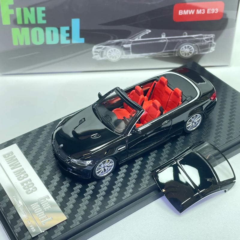 FINE MODEL 1:64 BMW M3 E93 Convertible Diecast Model Car – Alloy Open-Top Collectible