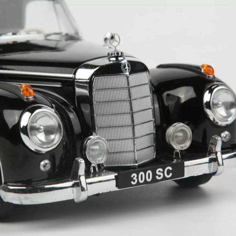 KK Scale 1:18 Mercedes-Benz 300 Sc Cabriolet 1957 Black Diecast Model