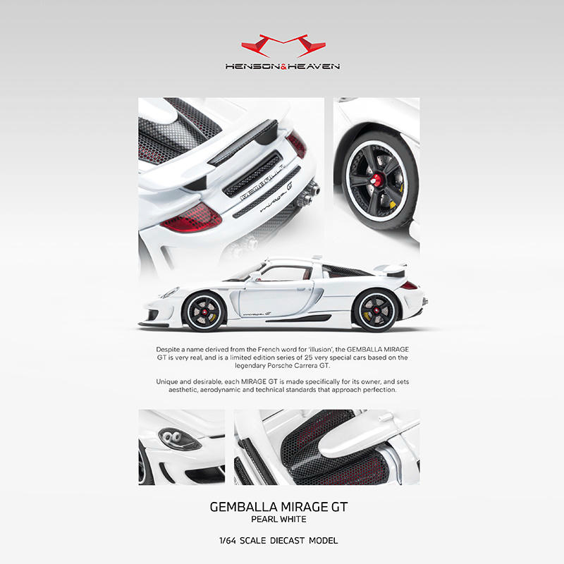 HH Model 1:64 Porsche Mirage GT Diecast Model