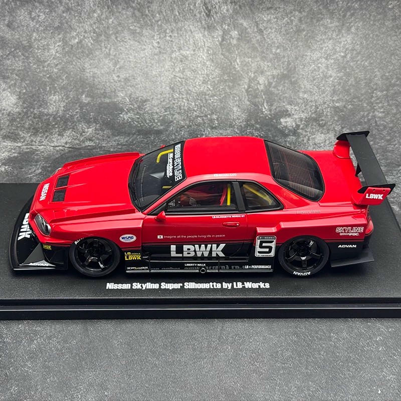 GT Spirit 1:18 Nissan Skyline GT-R R34 Super Silhouette LBWK Resin Model