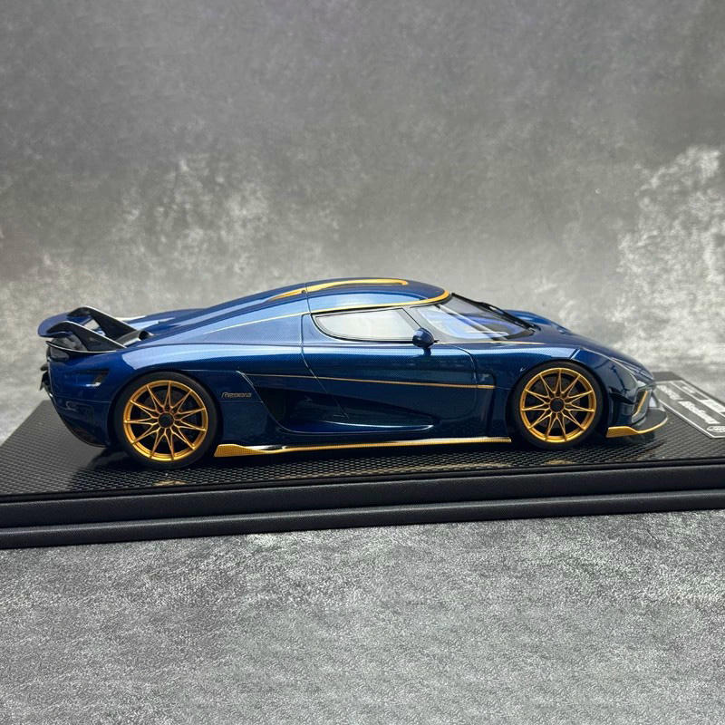 Frontiart 1:18 Koenigsegg Regera Resin Model Car — Carbin Dark Blue