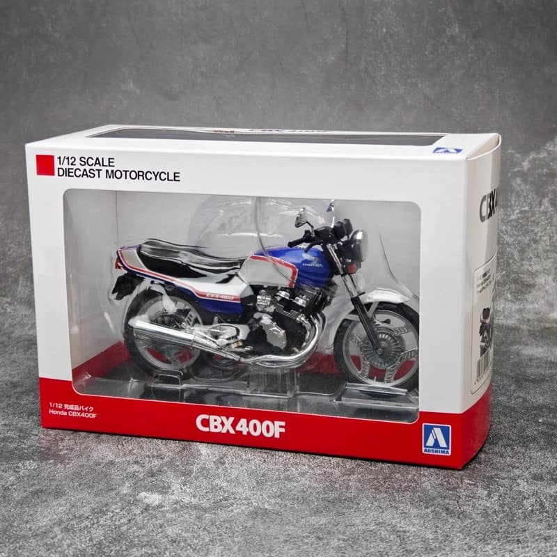 AOSHIMA 1:12 Honda CBX 400F Alloy Motorcycle Scale Model – YX car