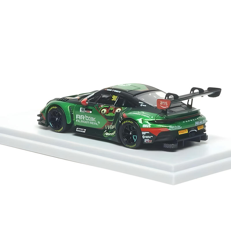Almost Real 1:64 Porsche 911 GT3 R 2026 GT World Challenge Asia Mandalika #911 Alloy Model