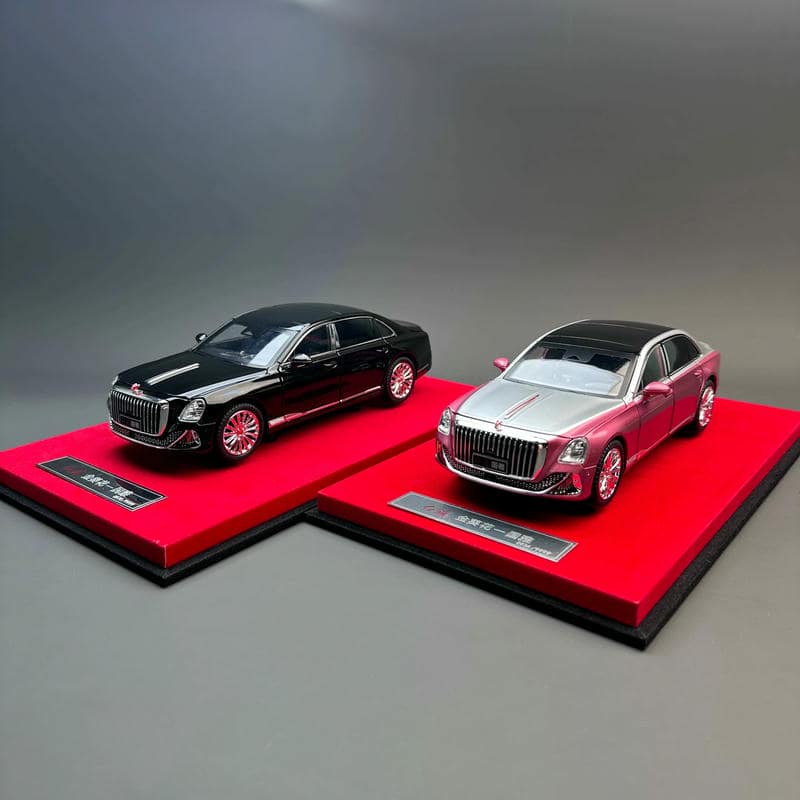 Hongqi Guoya 1:24 Diecast Model – FAW Golden Sunflower Luxury Sedan Collector Edition