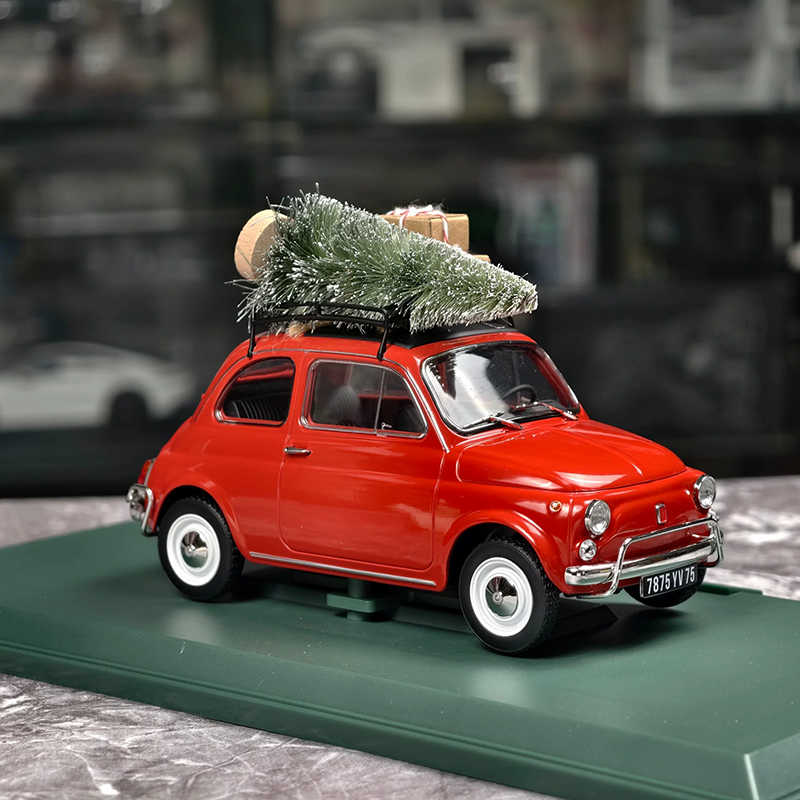 NOREV 1:18 Christmas Edition Volkswagen Beetle, Porsche 911 &amp; Fiat 500 Diecast Model Cars