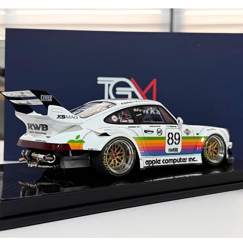 TGM 1:18 Porsche RWB 964 #89 Apple Livery Limited Resin Model