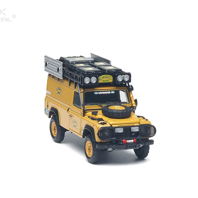 AR BOX 1:64 Land Rover Defender 110 Camel Trophy Tanzania Burundi Expedition Diecast Model Car