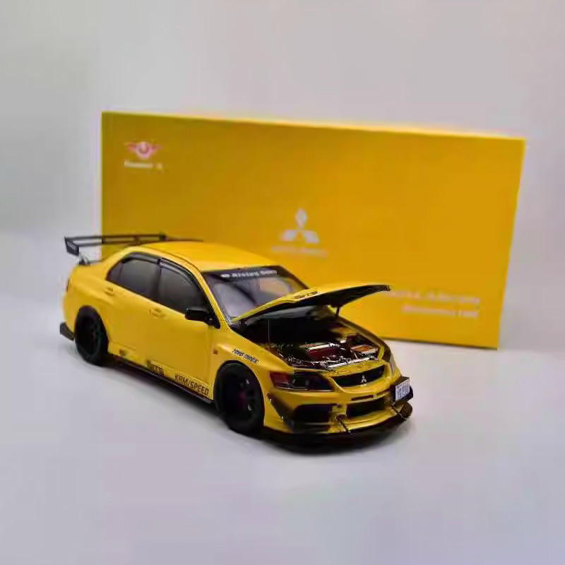 Super A 1:18 Mitsubishi Lancer Evolution IX MR FQ-360 DieCast Model – Yellow