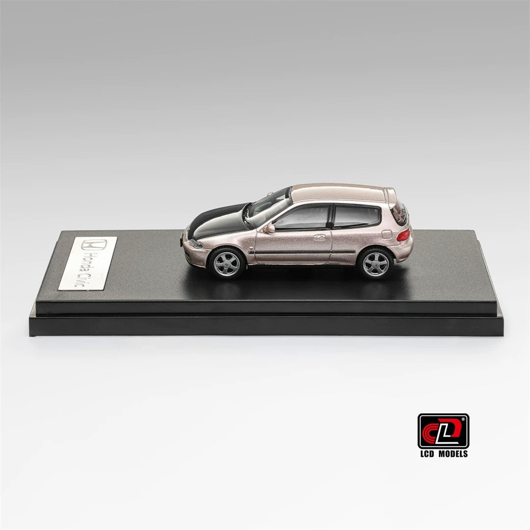 LCD Models 1:64 Honda Civic SiR II EG6 Diecast Model Car – Opening Hood JDM Hatchback Collectible