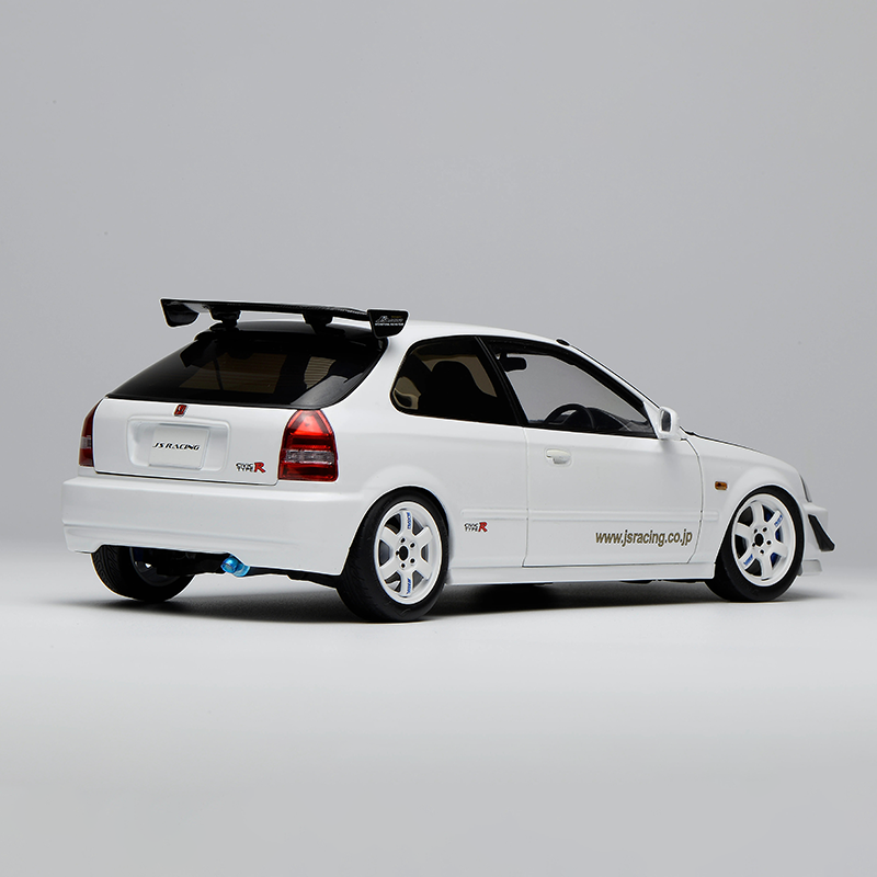 MOTORHELIX MH 1:18 Honda Civic Type R EK9 J's Racing Diecast Model – Full Detail JDM