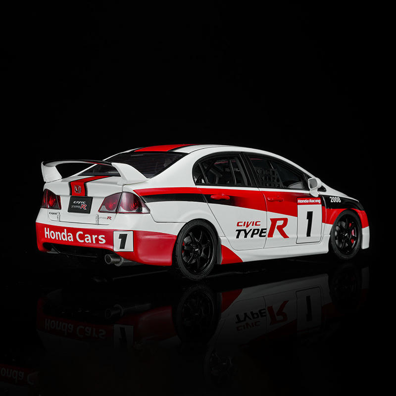 MotorHelix 1:18 Honda Civic Type R (FD2) Japan One-Make Race #1 Diecast Model Car