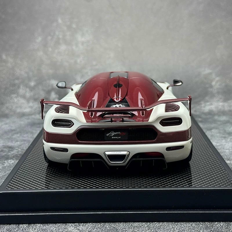 VMB 1:18 Koenigsegg Agera RS Resin Model – White / Red