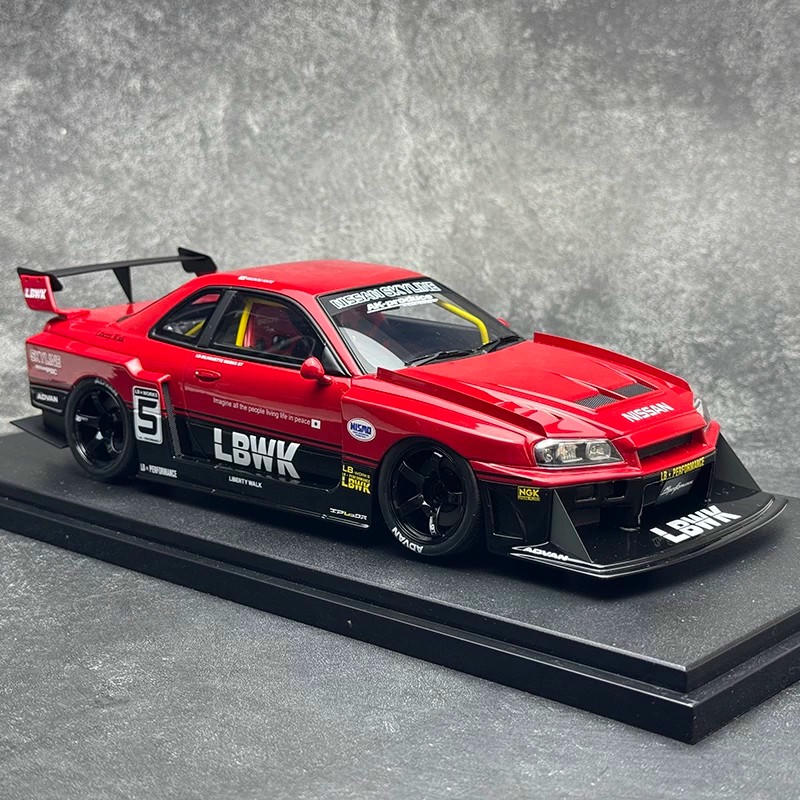 GT Spirit 1:18 Nissan Skyline GT-R R34 Super Silhouette LBWK Resin Model