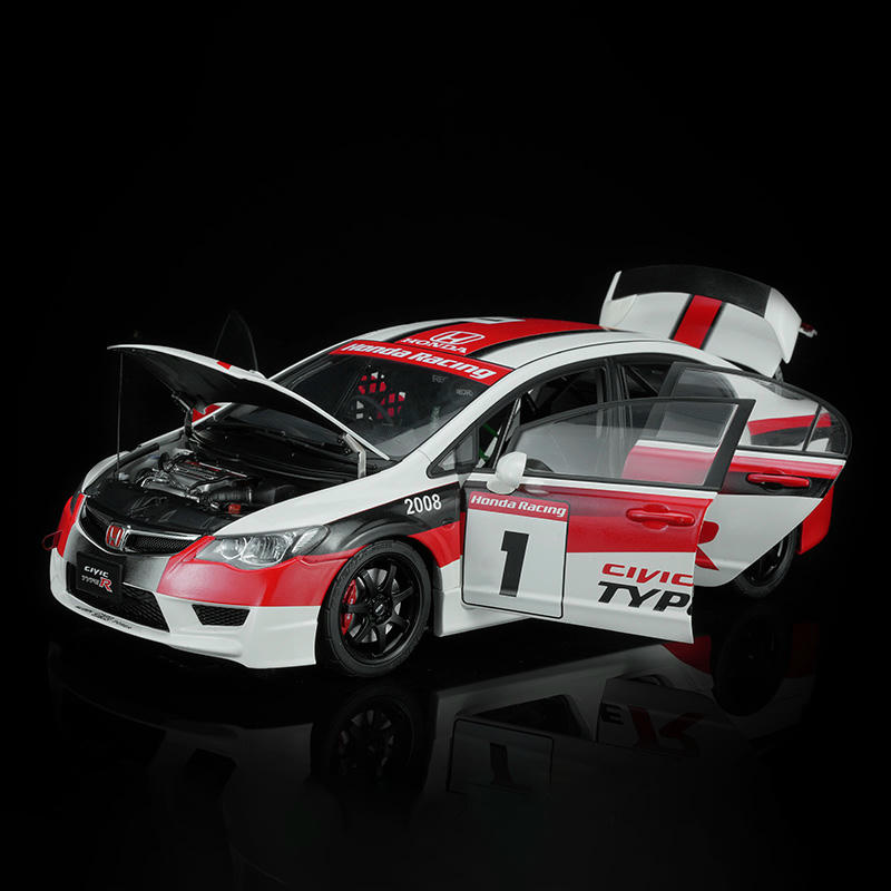 MotorHelix 1:18 Honda Civic Type R (FD2) Japan One-Make Race #1