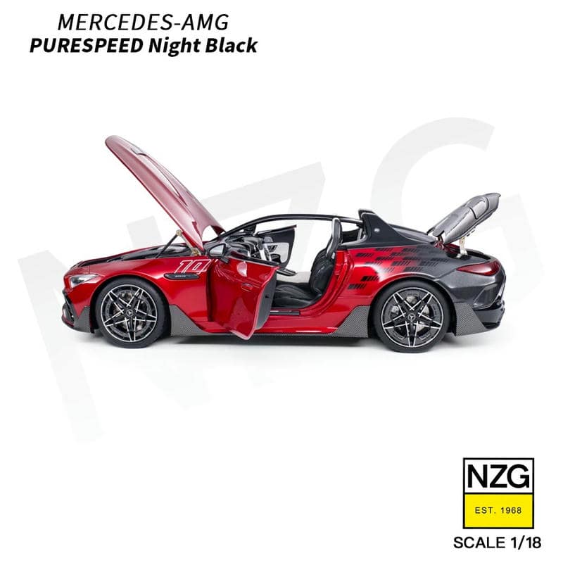 NZG 1:18 Mercedes-AMG PureSpeed Night Black Diecast Model