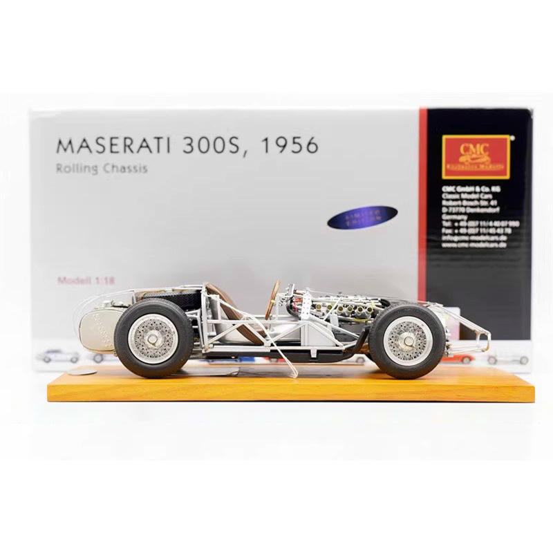 CMC 1:18 Maserati 300S “Skeleton” Edition Diecast Car Model