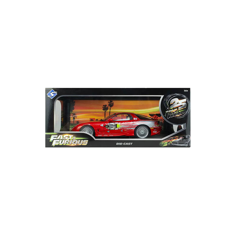 SOLIDO 1:18 Mazda RX-7 FD3S Fast &amp; Furious Diecast Model – JDM