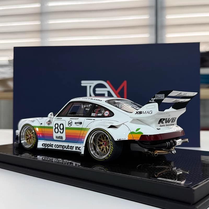 TGM 1:18 Porsche RWB 964 #89 Apple Livery Limited Resin Model