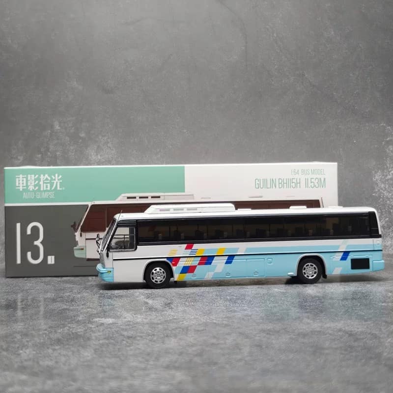Cheying Shiguang 1:64 Guilin Daewoo BH115H Luxury Coach Bus Diecast Model