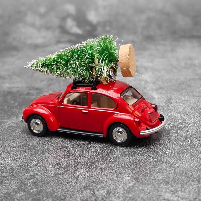 Norev 1:43 Porsche 911 Turbo / Volkswagen Beetle / Renault--Christmas Edition Diecast Model Collection – 