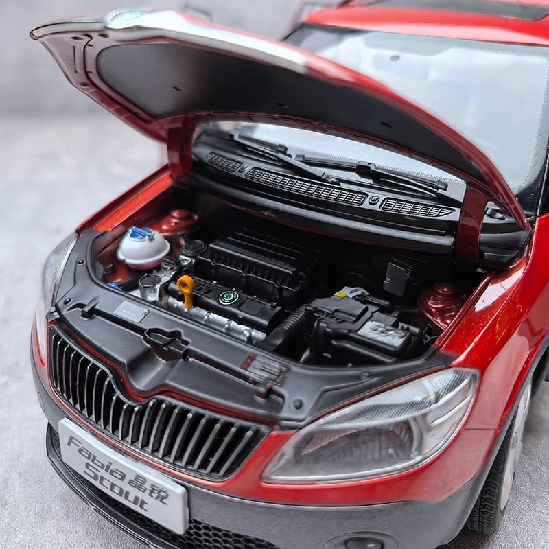 Original 1:18 Shanghai Volkswagen Skoda New Fabia Diecast Model Car