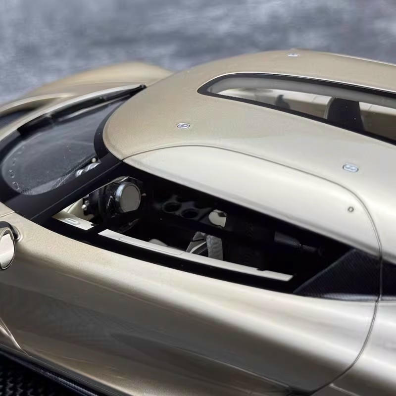 FrontiArt 1:18 Koenigsegg Gemera Resin Model — Champagne Gold