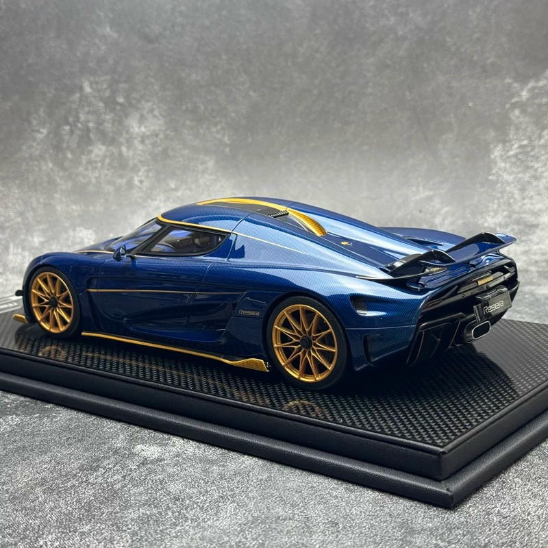 Frontiart 1:18 Koenigsegg Regera Resin Model Car — Carbin Dark Blue
